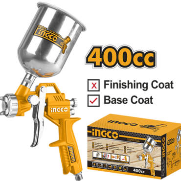 INGCO PISTOLA DE PINTAR 400CC BOQUILLAS 1,2-1,8MM ASG4041