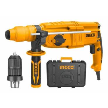 INGCO ROTOMARTILLO SDS 2.5J 800W 110V 1100RPM 4000BPM CONCRETO 26MM CON 1 MANDRIL DE CAMBIO RAPIDO  URGH9028-2