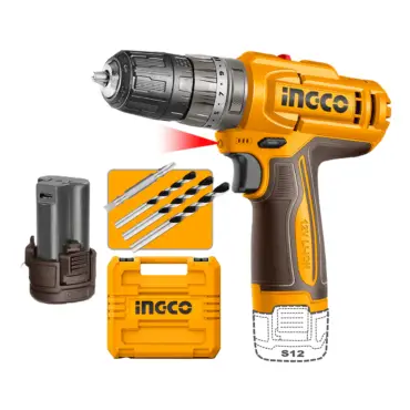 INGCO TALADRO DE IMPACTO M3/8 12V 20NM  INCLUYE 2 BATERIAS CIDLI12206