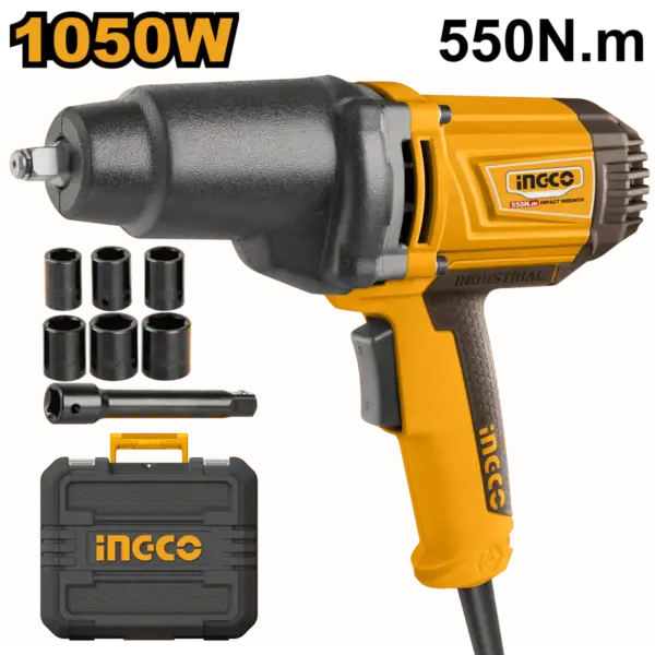 INGCO LLAVE DE IMPACTO 110V M1/2 550NM 1050W UIW10508