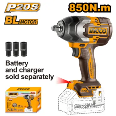 INGCO LLAVE DE IMPACTO M1/2 20V  850NM 2400RPM BRUSHLESS CIWLI20851