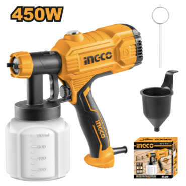 INGCO PISTOLA DE PINTAR 110V 450W 0,1-0,2BAR 380ML/MIN CAP800ML USPG3508