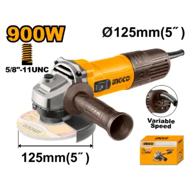 INGCO PULIDORA ANGULAR 5 110V 900W 12000RPM VVR UAG900285