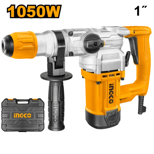 INGCO ROTOMARTILLO SDS PLUS 4.5J 1050W 110V 1100RPM 3800BPM CONCRETO 1 URH10506